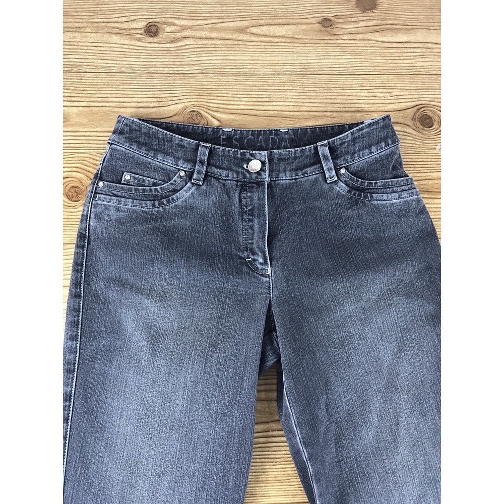 ESCADA Black Jeans Pocket Wide Leg Sz 34